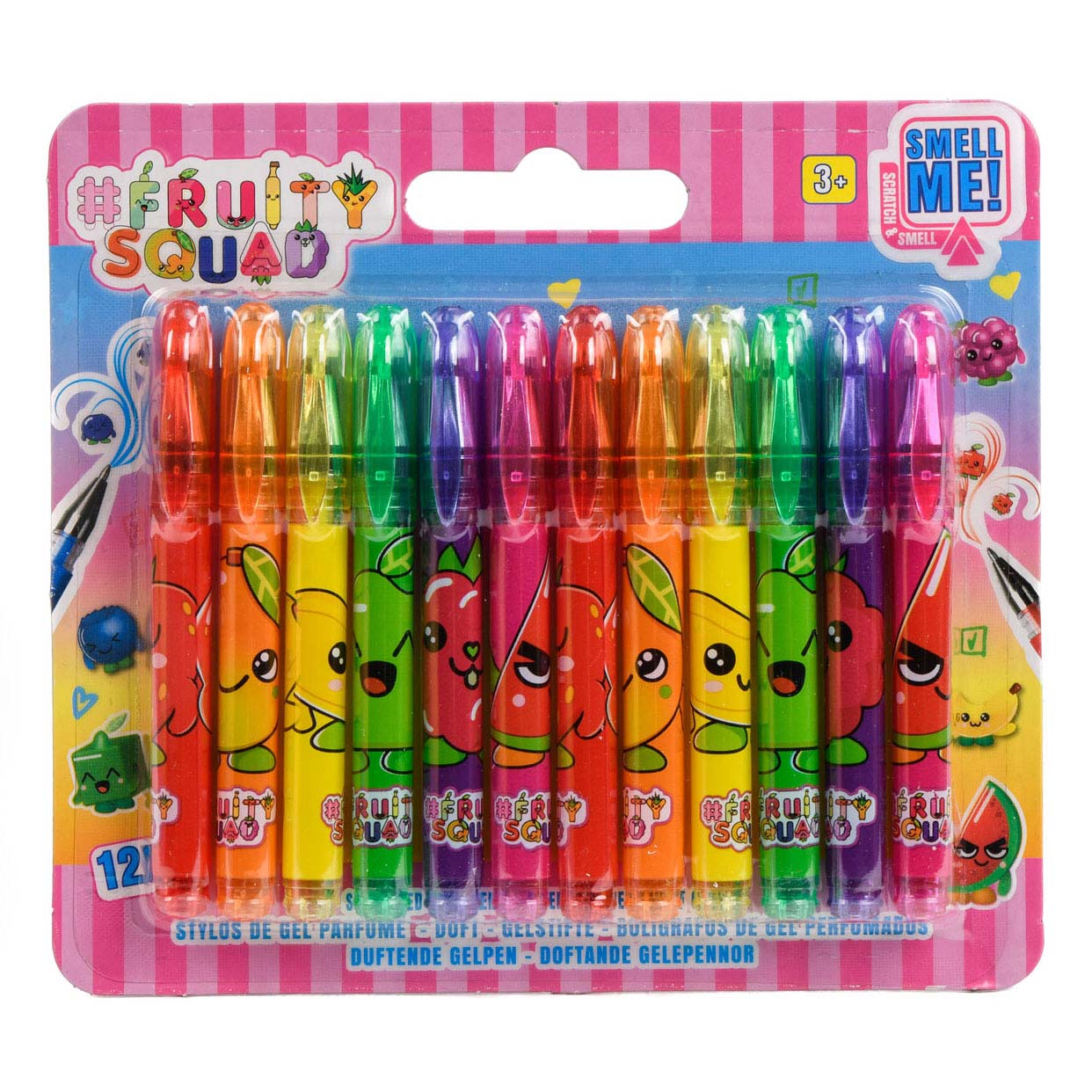Fruity Squad Mini Gel Stifte mit Duft, 12st.