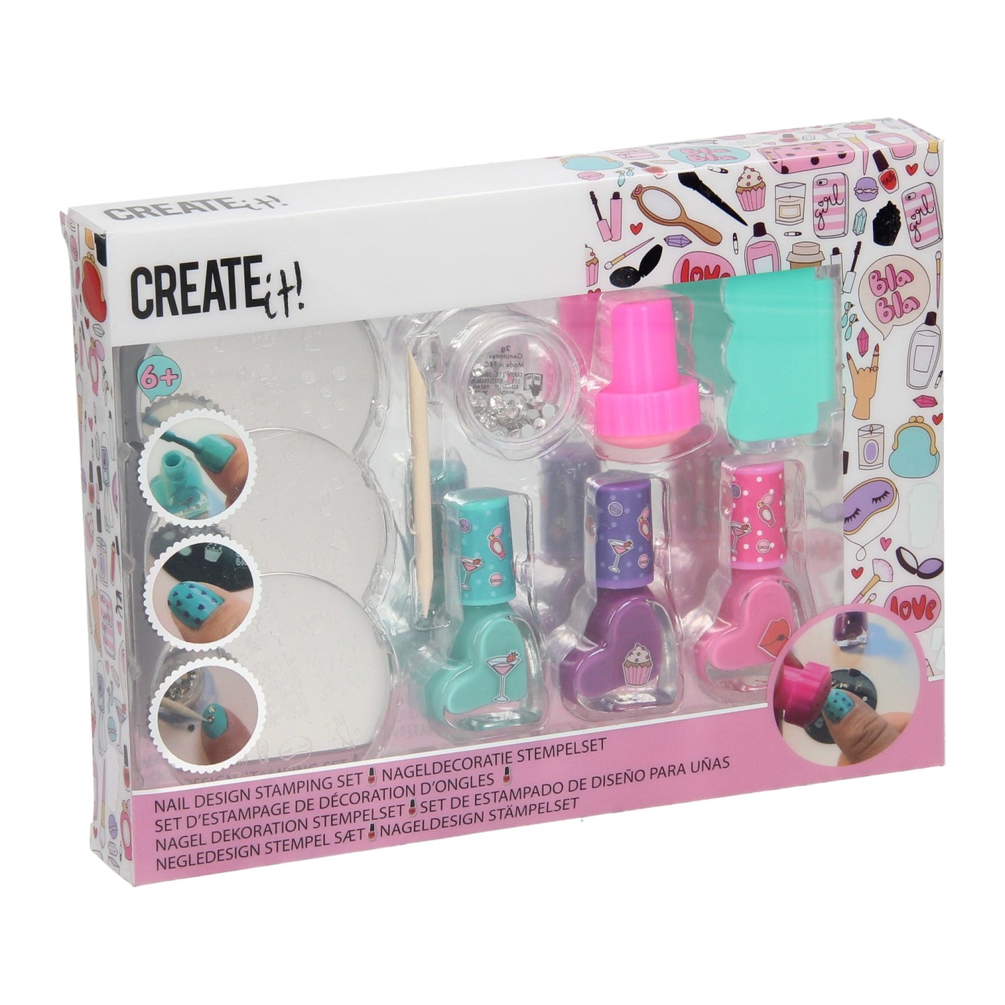 Erstelle es! Schönheit Nageldecoration Stempel Set