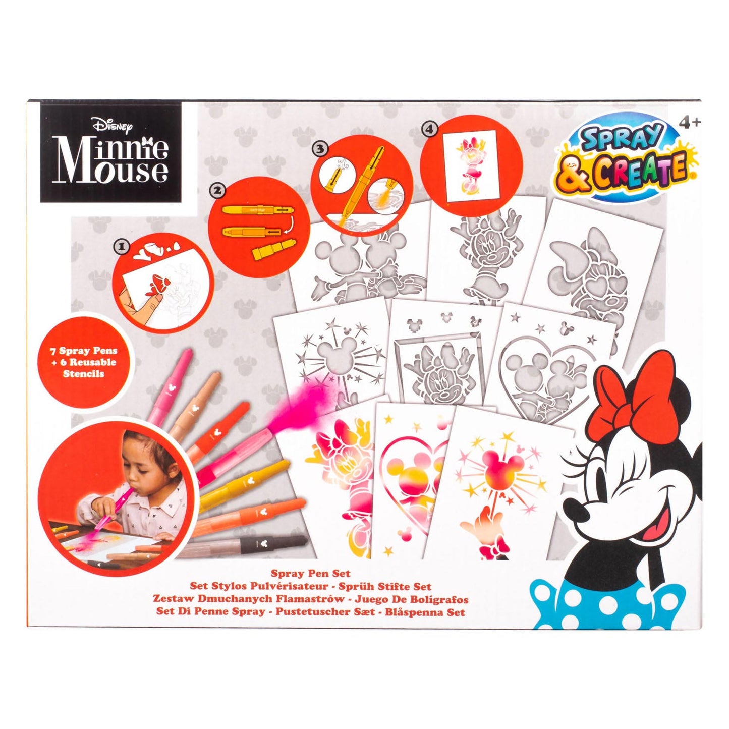 Minnie Mouse Blaaspissen Set
