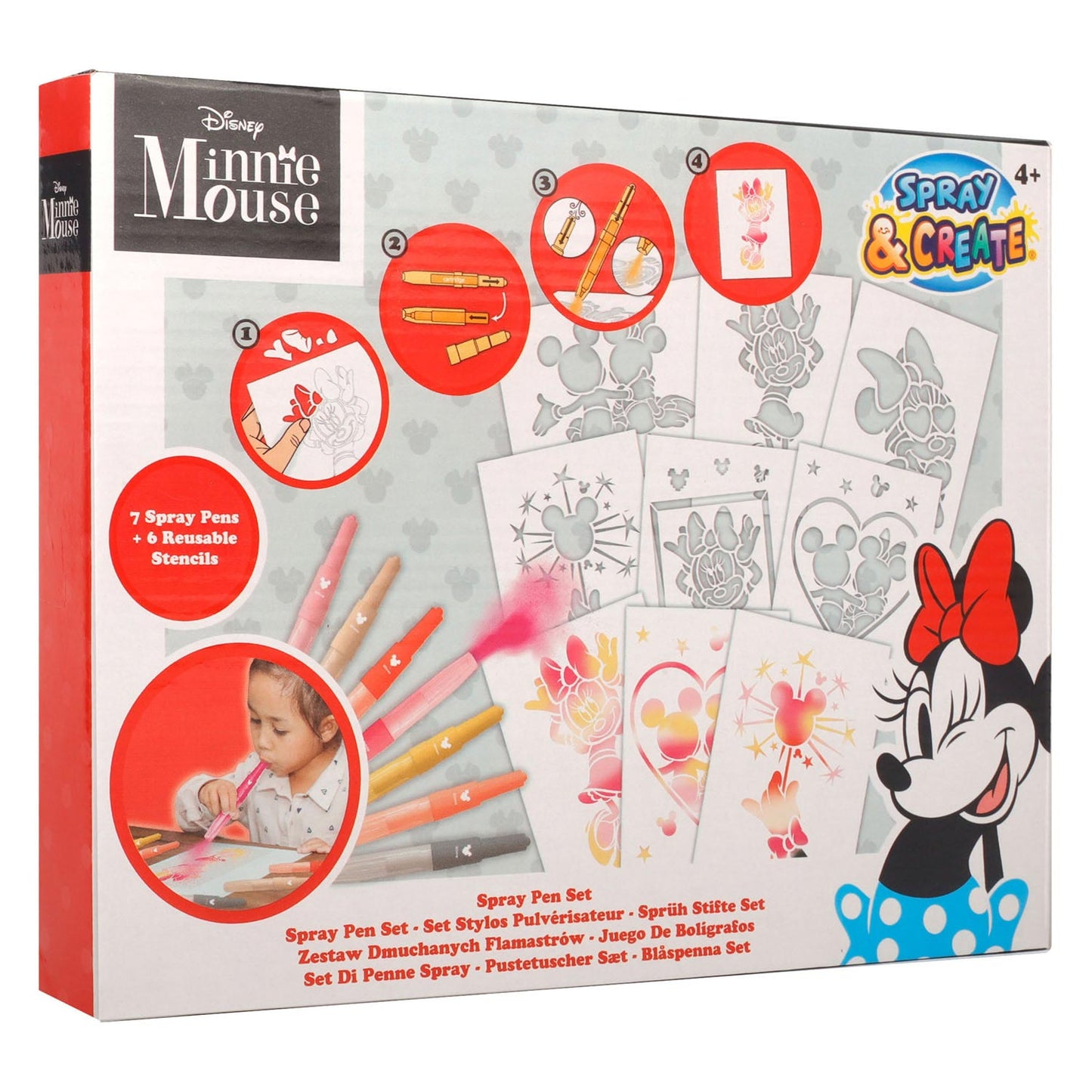 Minnie Mouse Blaaspissen Set