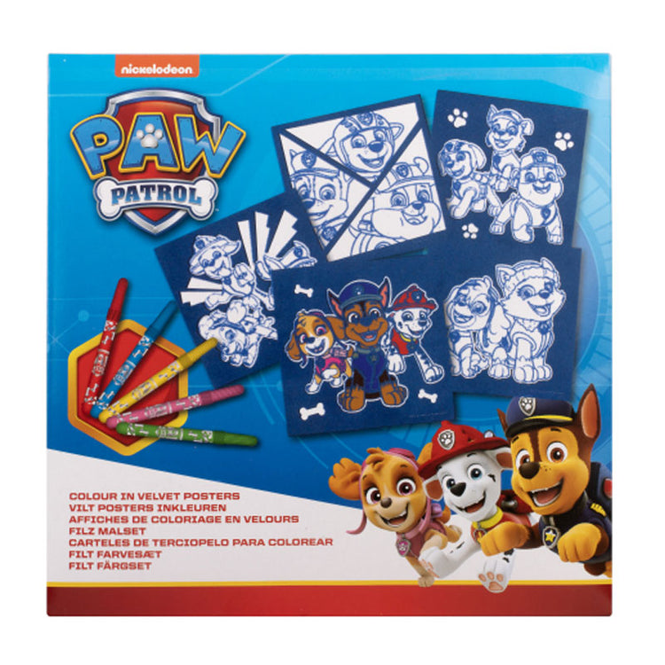 Pfotenpatrouille Filzfarben 18x18 cm - 5 Stück
