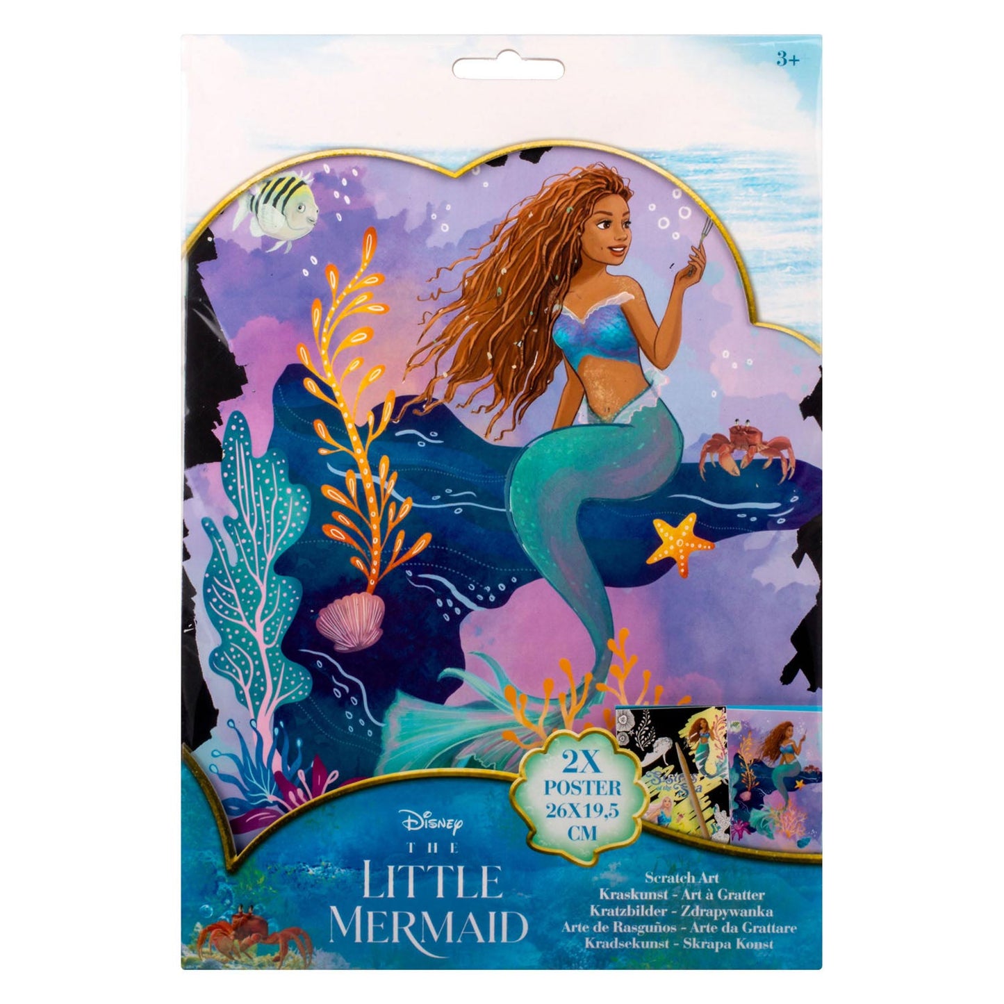 Die Little Mermaid Kraskunst -Poster