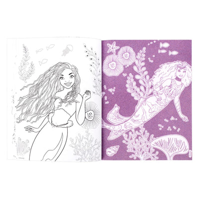 Die Little Mermaid fühlte Kunst und Malbuch