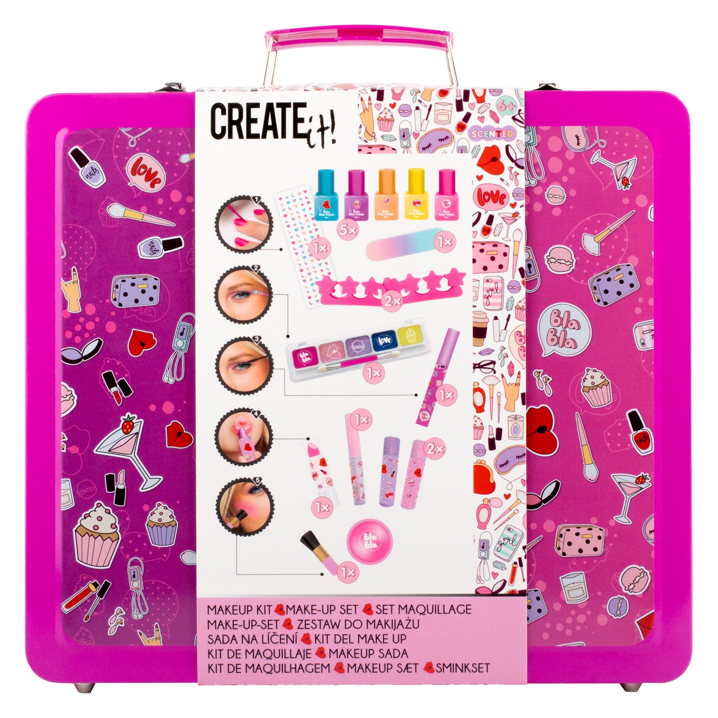 Erstelle es! Schönheits -Make -up in Luxuskoffer