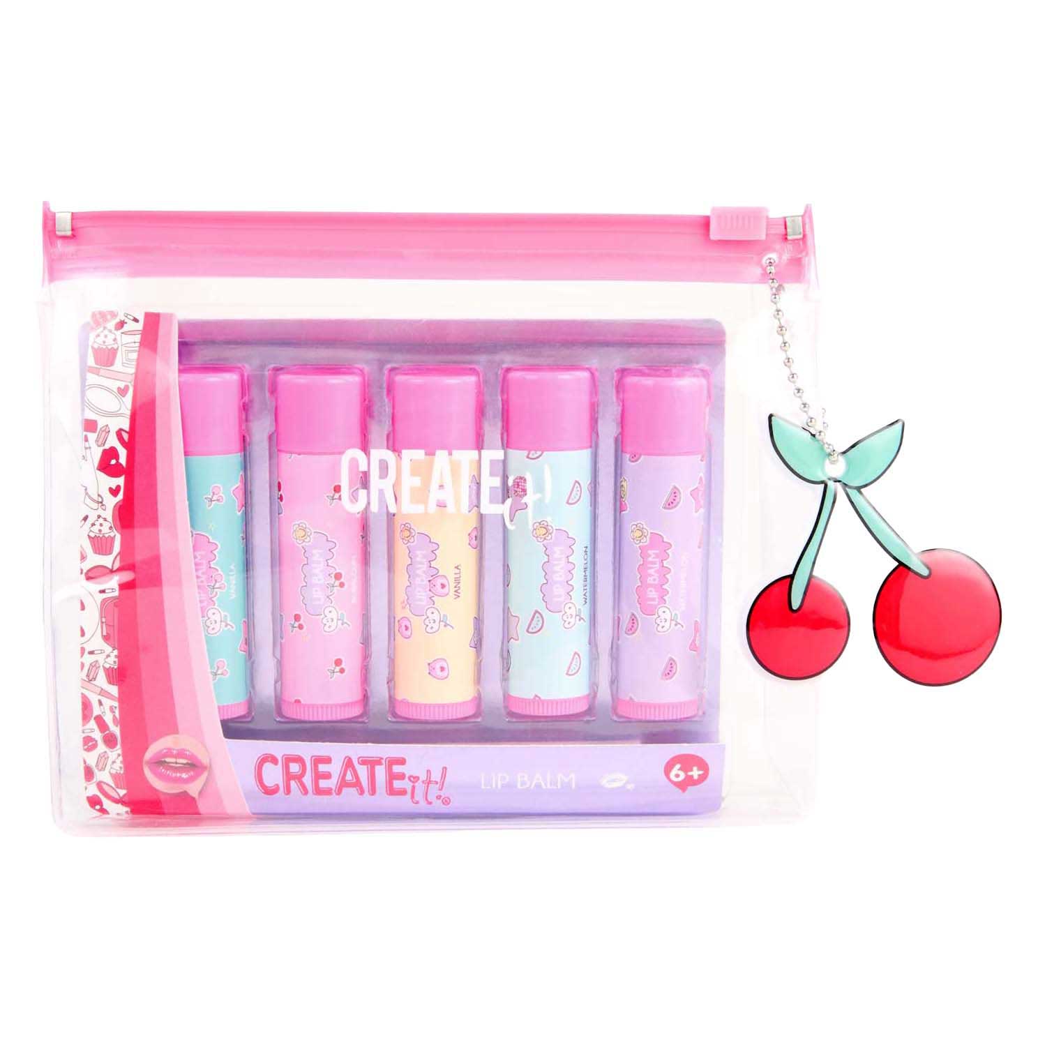 Erstelle es! Lippenbalsam im Etui, 5 Stk.