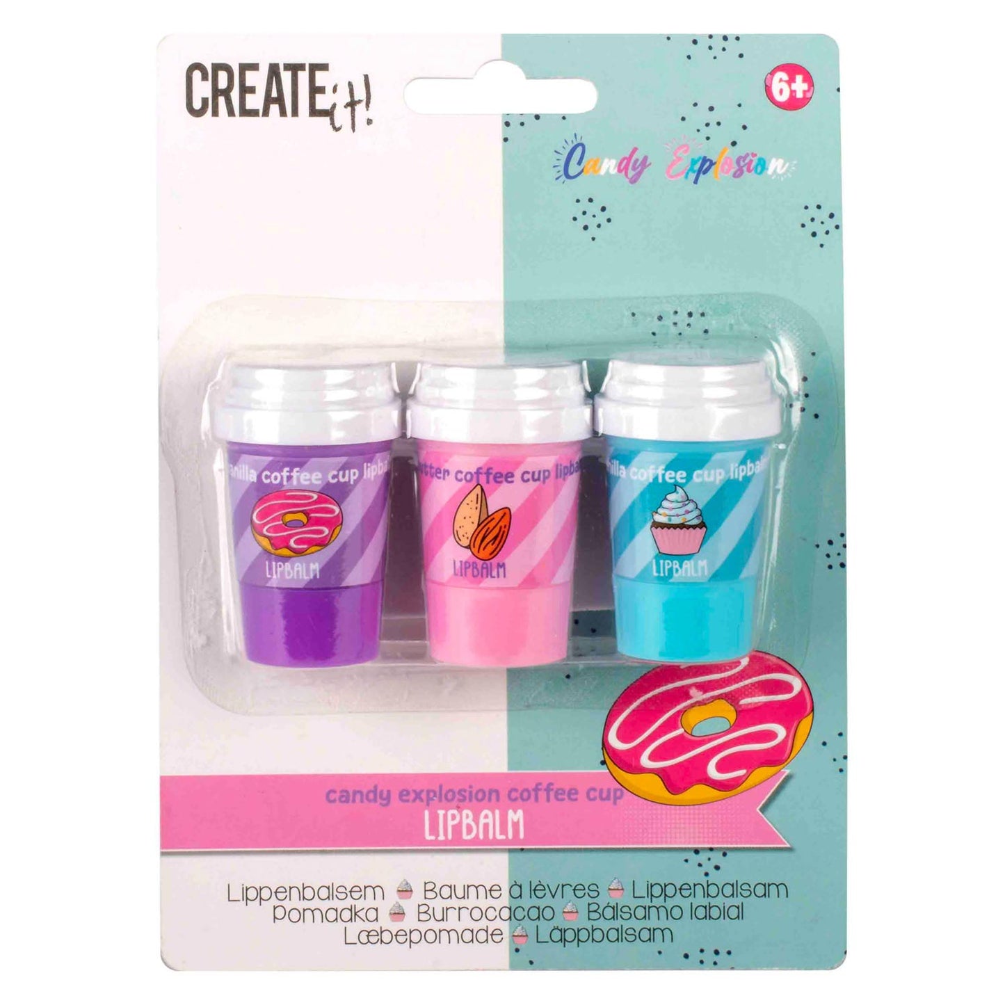Erstelle es! Süßigkeiten Explosion Lippenbalsam, 3..