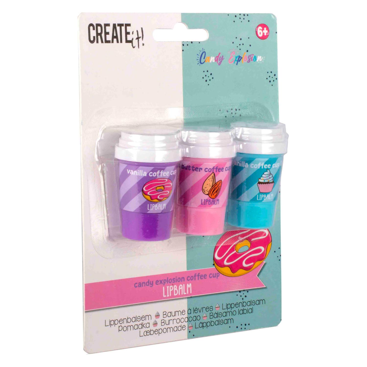 Erstelle es! Candy Explosion Lippenbalsam, 3 Stk.