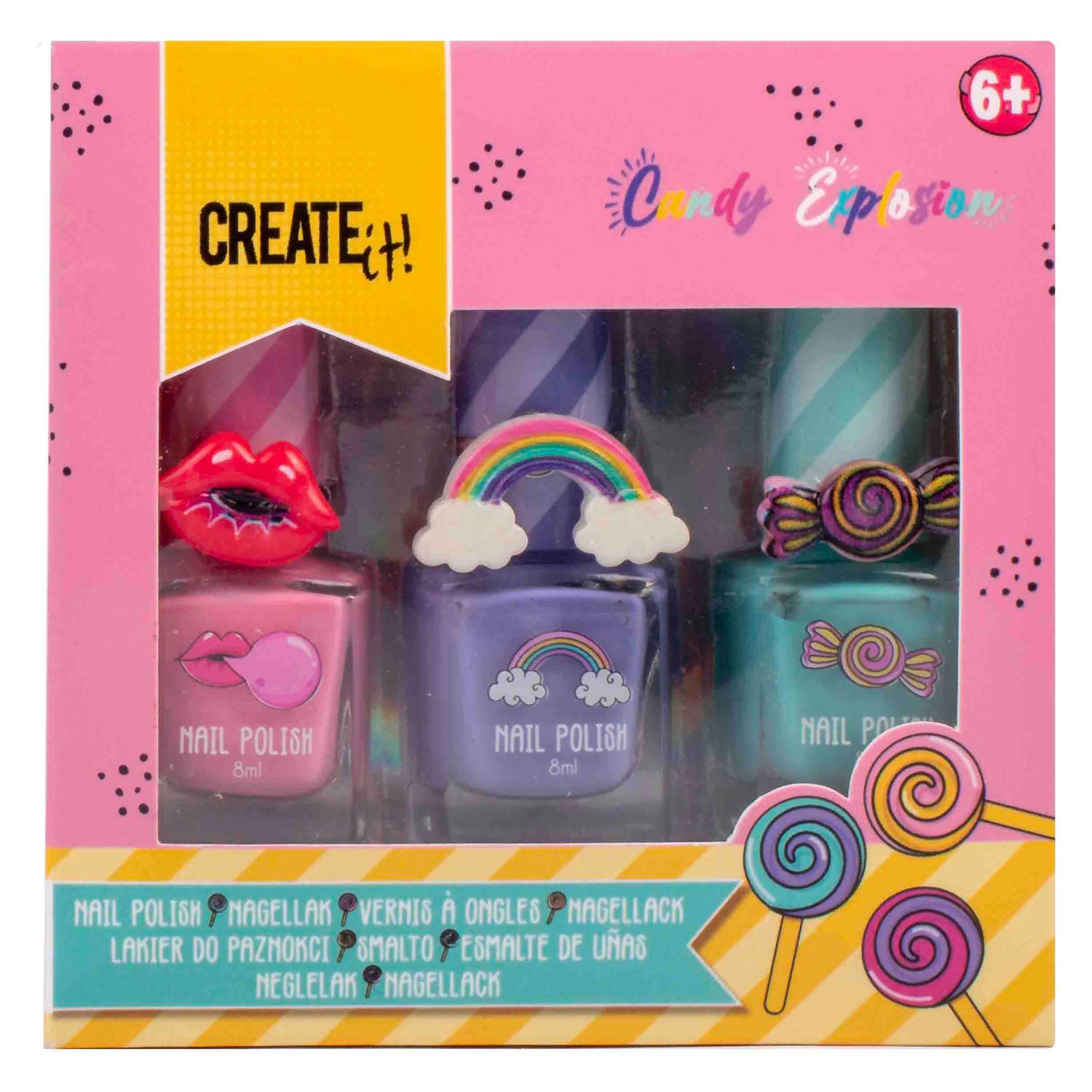 Erstelle es! Candy Explosion Nagellack, 3..