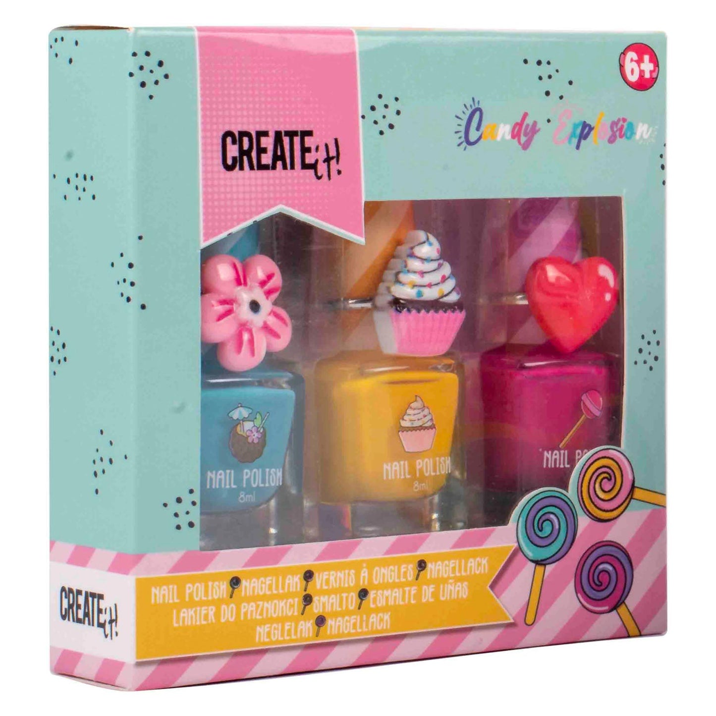 Erstelle es! Candy Explosion Nagellack, 3..