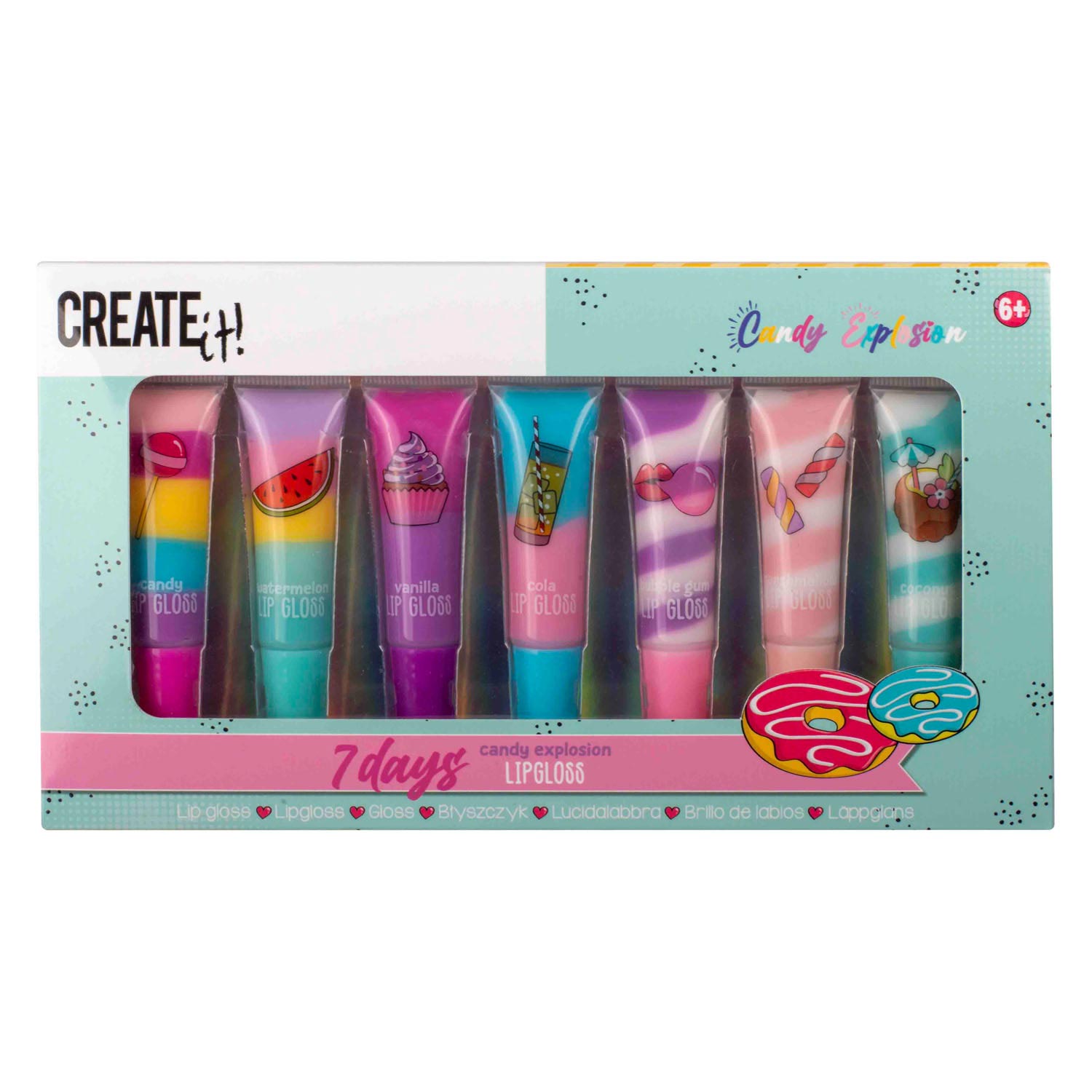 Erstelle es! Bonbon -Explosion Lipgloss Wirbel