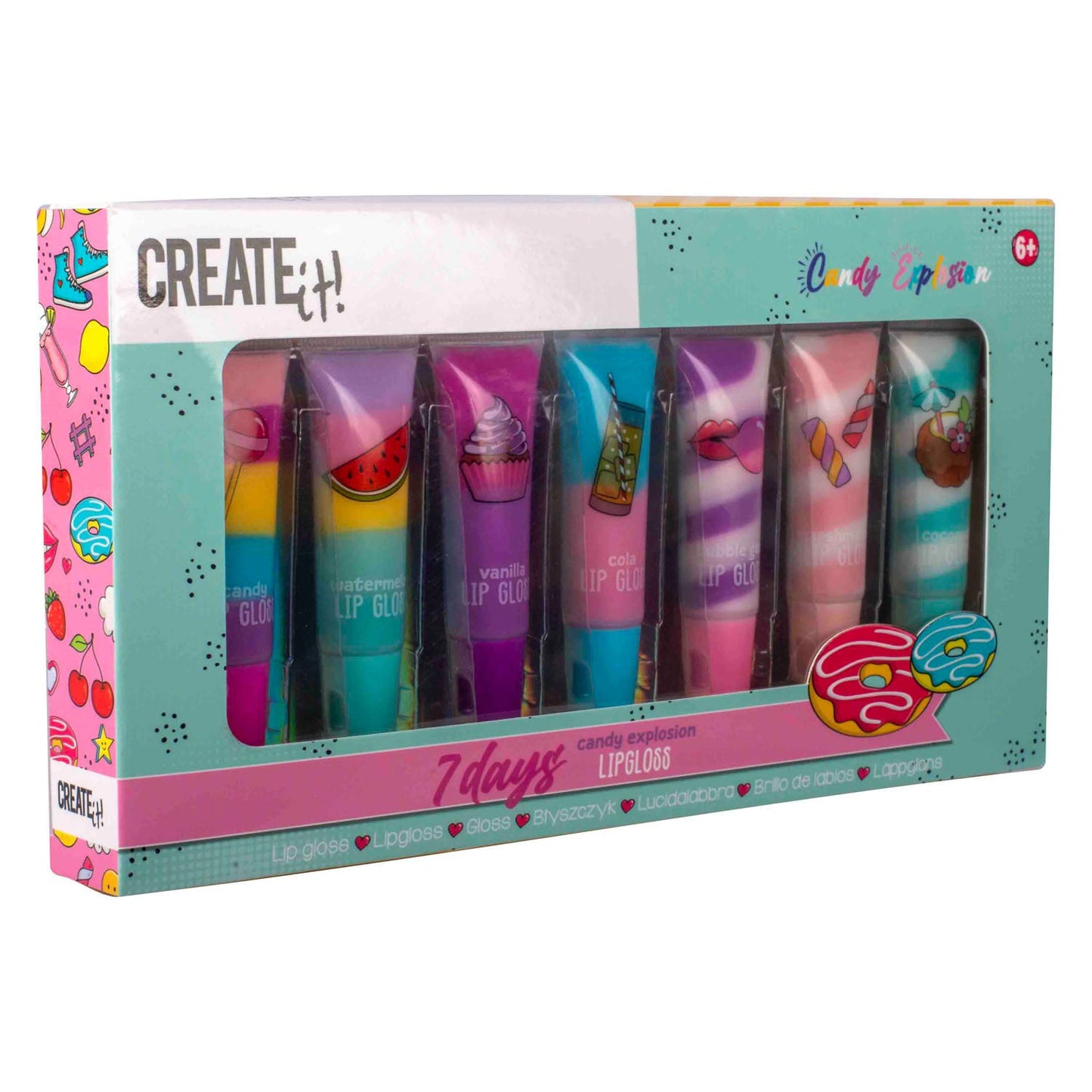 Erstelle es! Bonbon -Explosion Lipgloss Wirbel