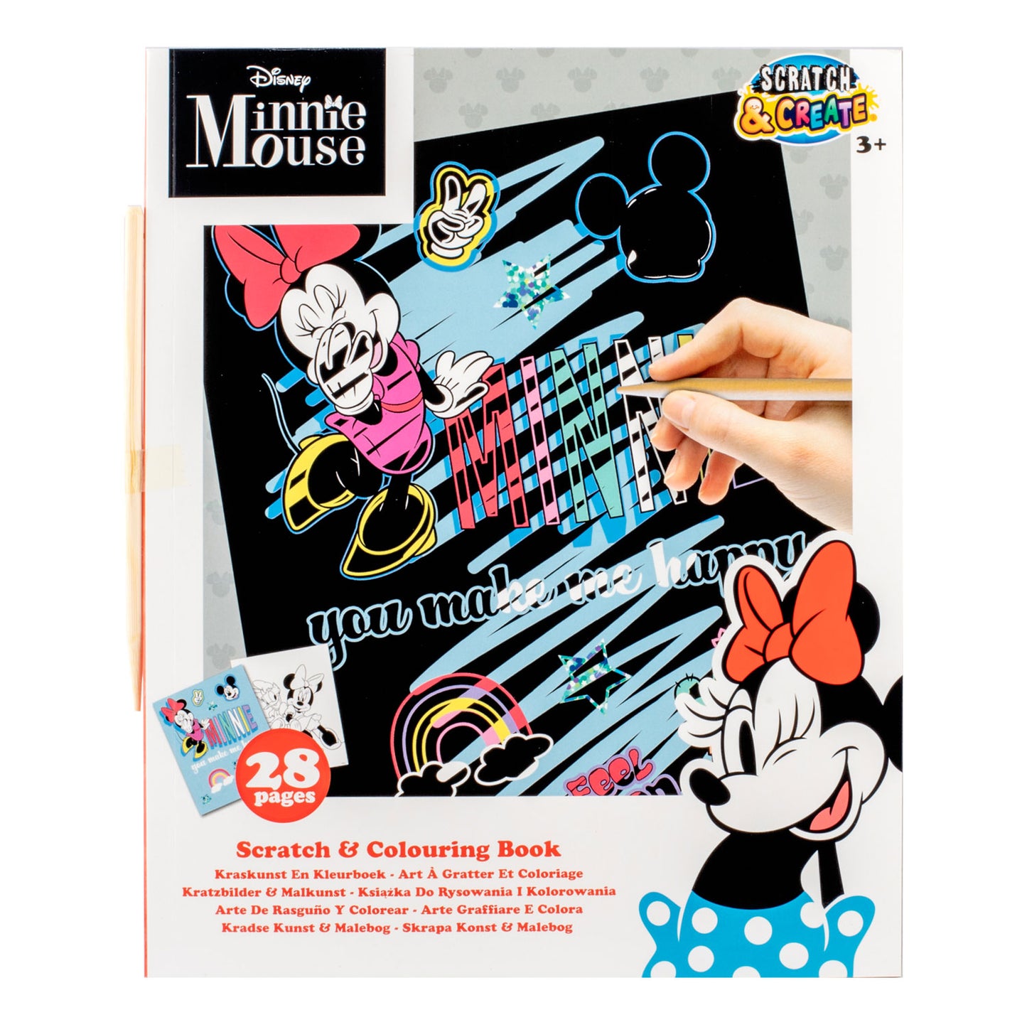 Minnie Maus Kraskunst und Farbbuch