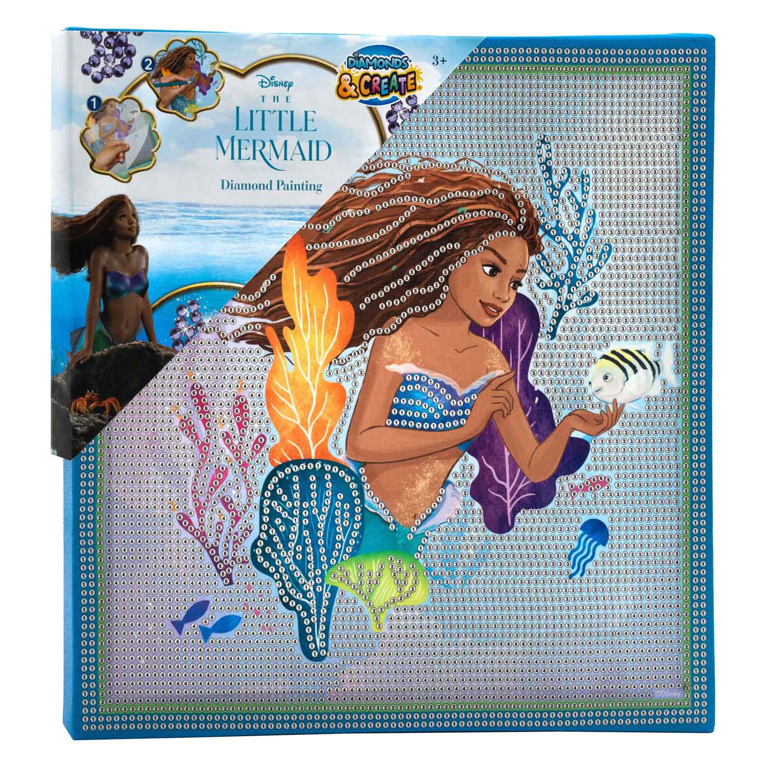 Canco der kleine Meerjungfrau -Diamantmalerei Canvas XL