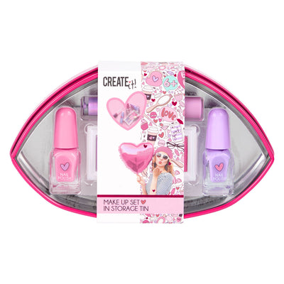 Erstellen Sie es! Herz -Make -up -Set in Lippendose