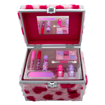 Erstelle es! Herz-Make-up-Etui, flauschige Herzen