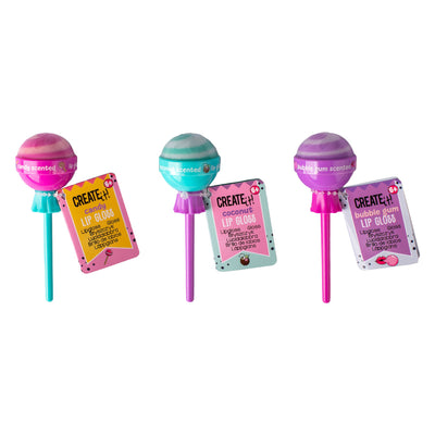 Erstelle es! Bonbon-Lipgloss-Lollipop