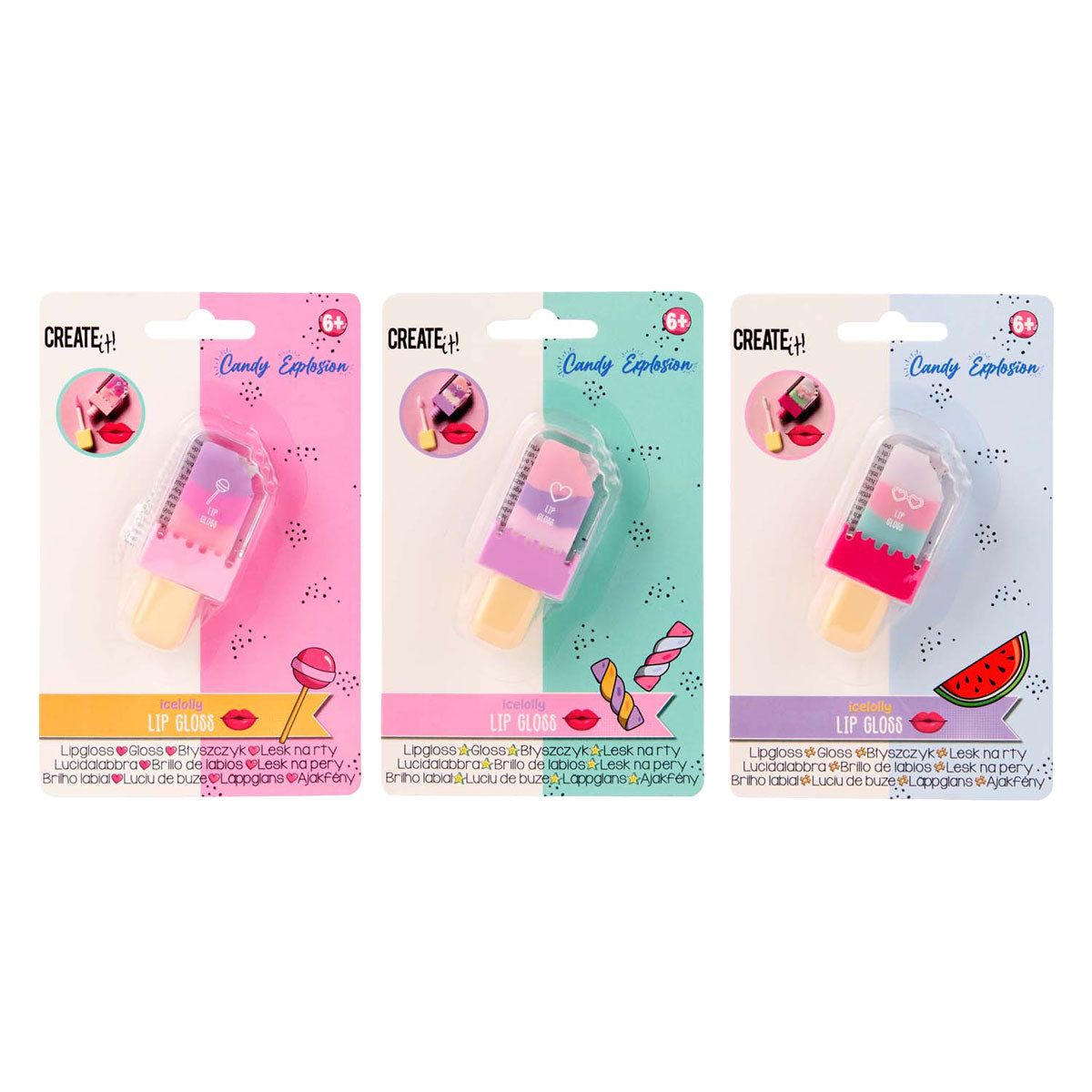 Erstellen Sie es! Candy Lipgloss Icelolly