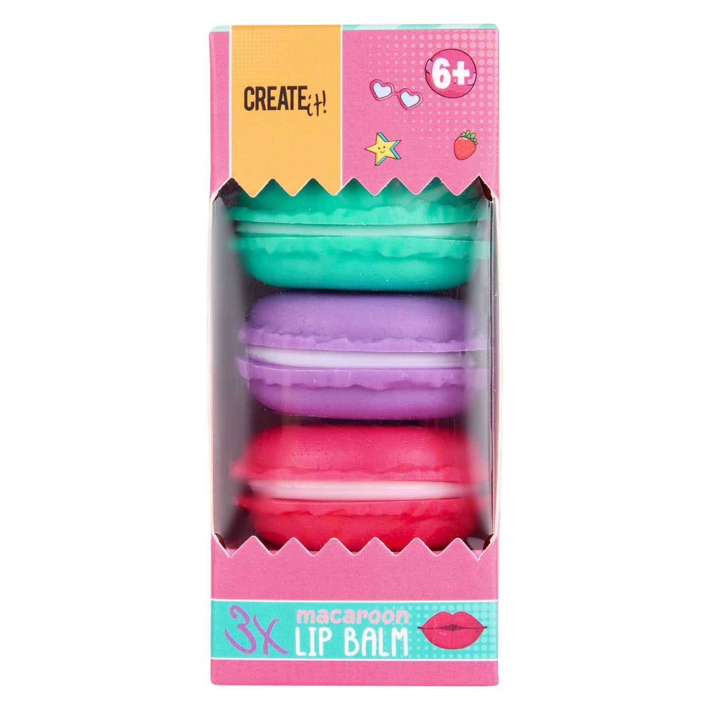Erstellen Sie es! Candy Lippenbalsam Macaron Box, 3st.