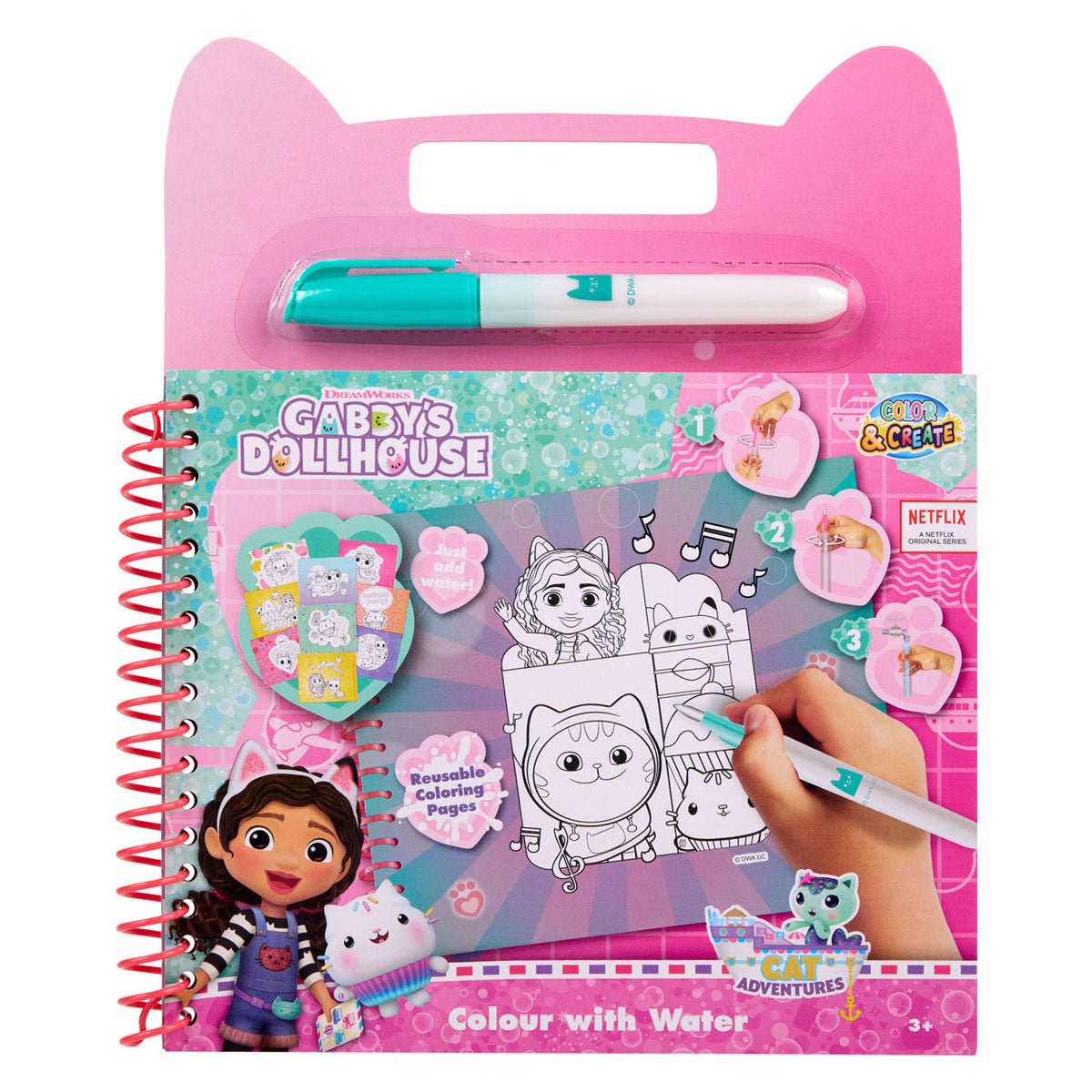 Canenco Gabbys Puppenhaus-Wassermalbuch