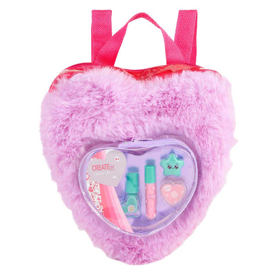 Canenco schafft es! Beauty-Make-up-Set im flauschigen Rucksack Love Purple