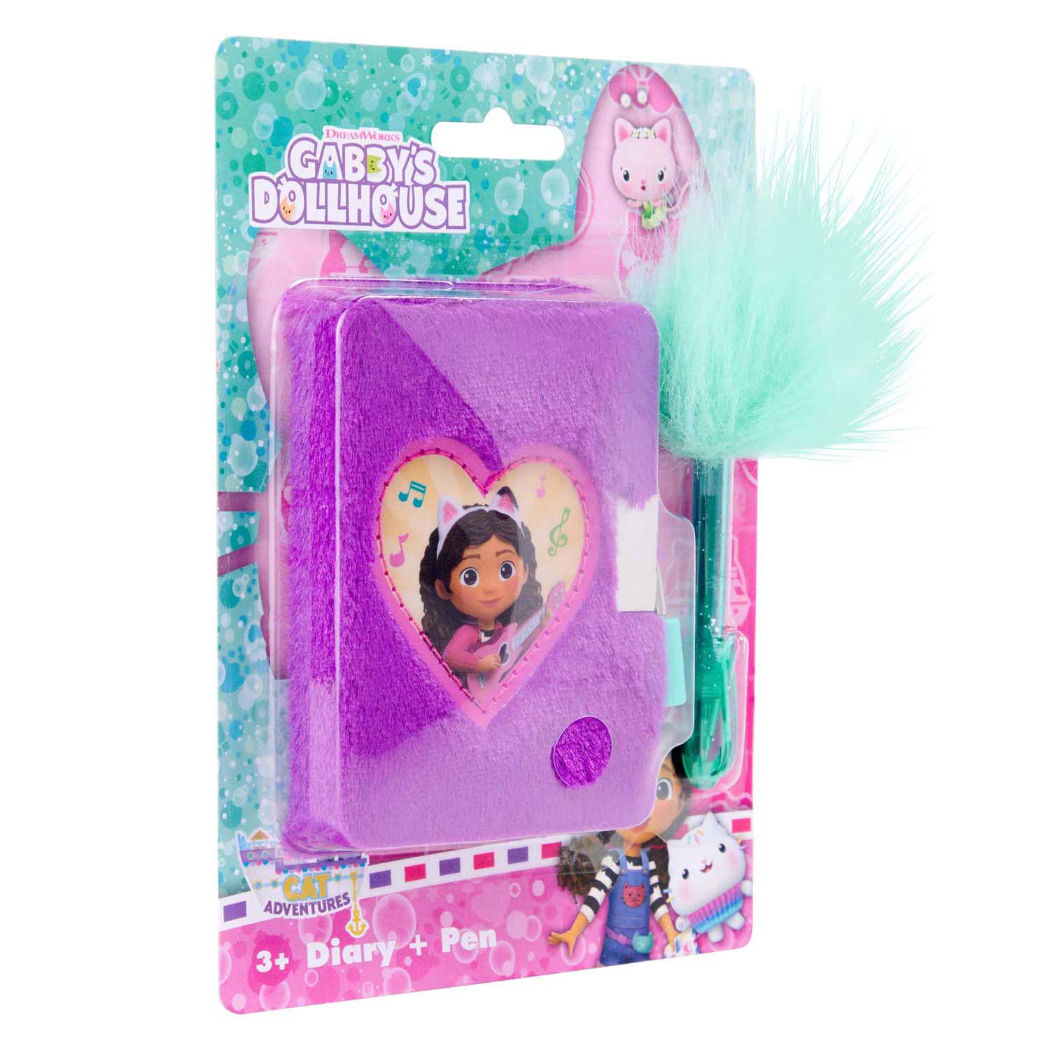Canenco Gabbys Puppenhaus-Plüschtagebuch mit Plüschstift