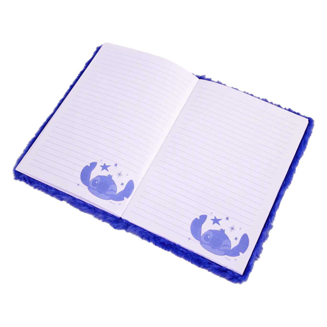 Canenco Stitch Plüsch-Notizbuch dunkelblau
