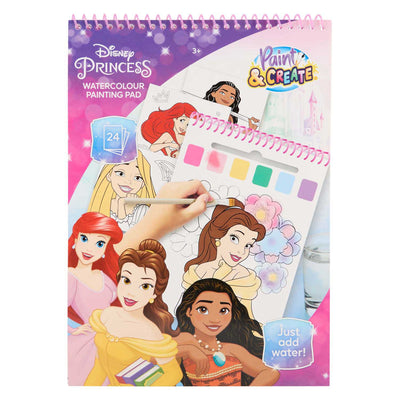 Canenco Disney Princess Wasserfarben-Set-Buch – inkl. Pinsel