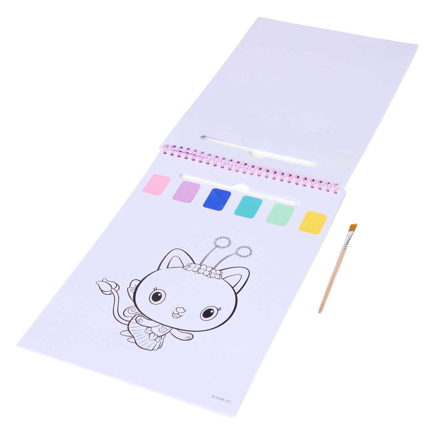 Canenco Gabby's Dollhouse Wasserfarben-Set-Buch – inkl. Pinsel
