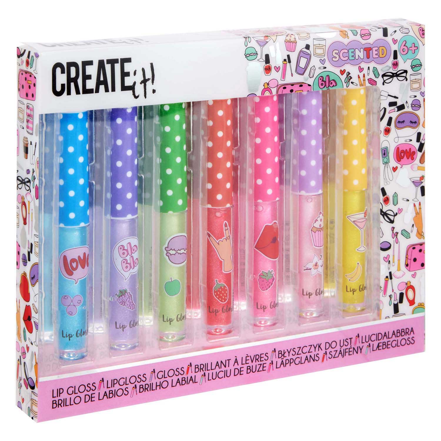 Erstellen Sie es! Schönheit Lipgloss Duft Glitter, 7st.
