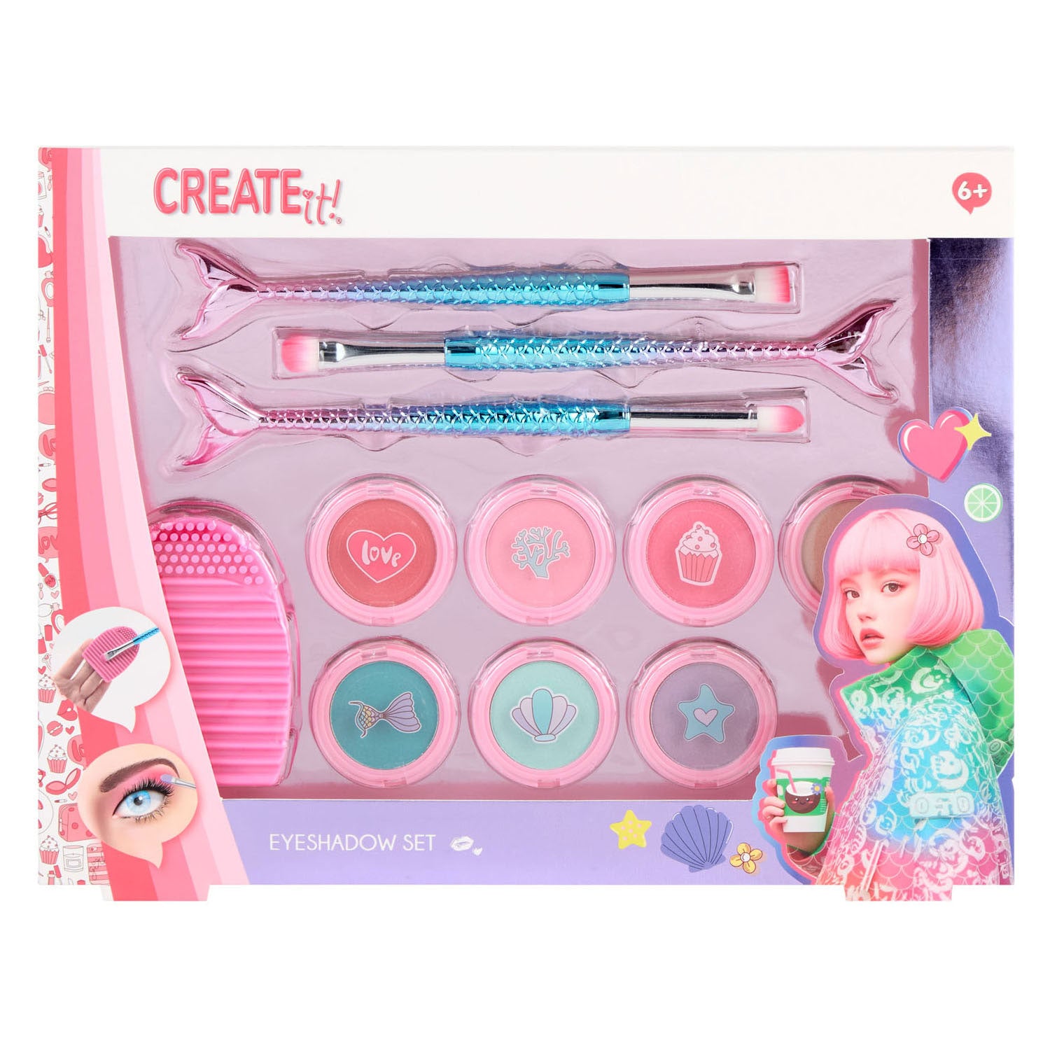 Erstelle es! Meerjungfrau-Lidschatten-Set | 6 Stück