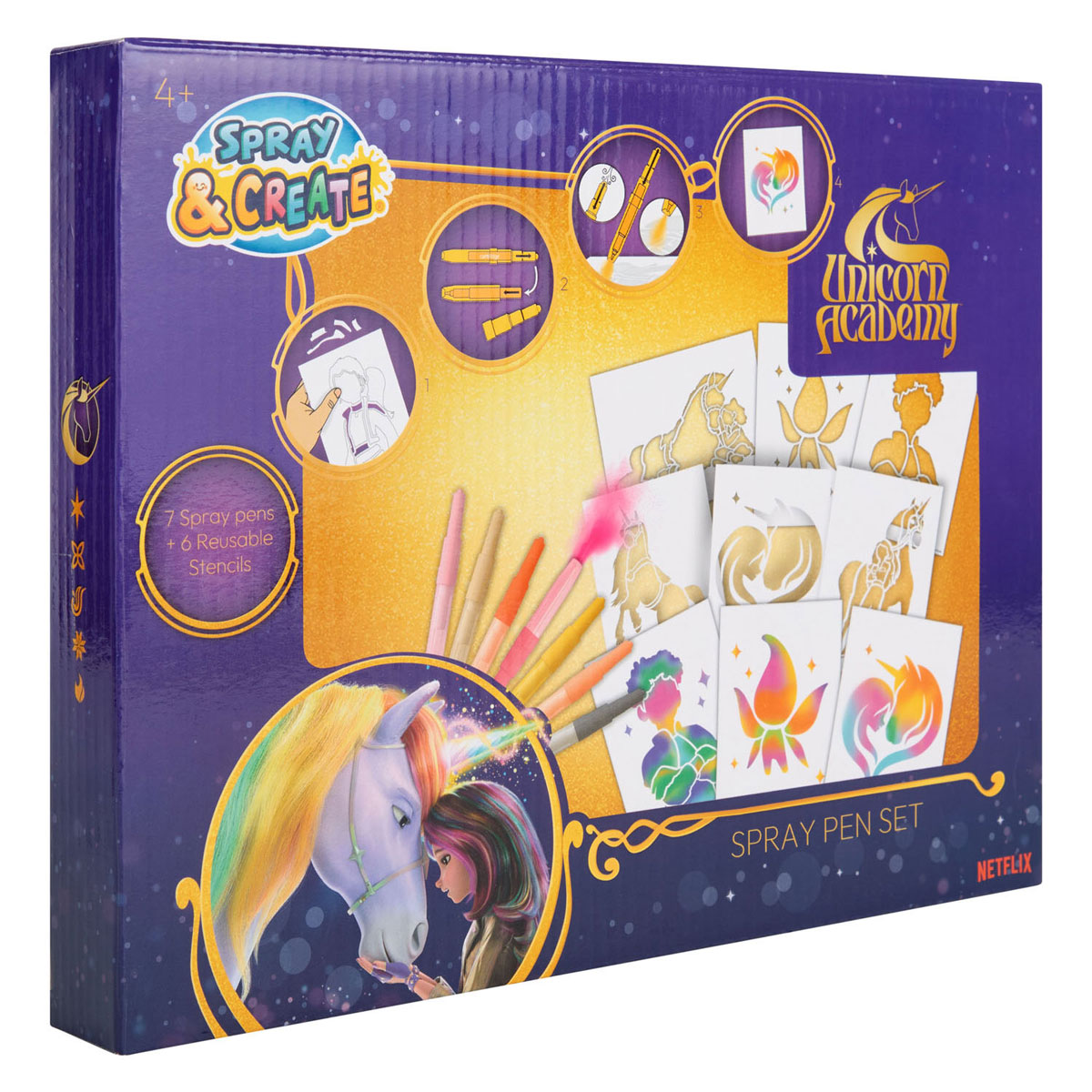 Canenco Einhorn-Akademie-Blasenstift-Set