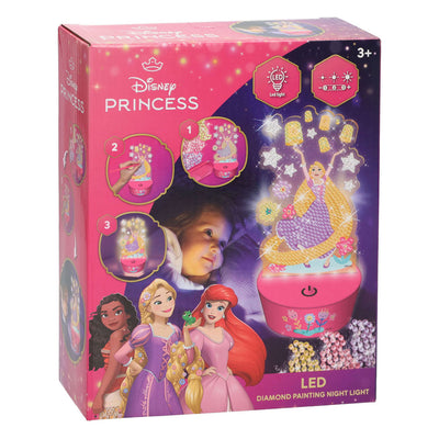Canenco Disney Prinzessin Nachtlampe mit Diamantmalerei