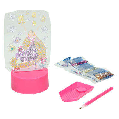 Canenco Disney Prinzessin Nachtlampe mit Diamantmalerei
