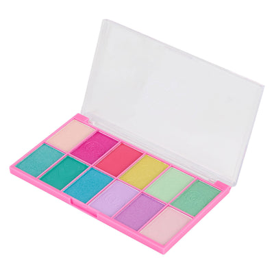 Canenco schafft es! Lidschatten-Palette Regenbogenrosa - 12 Stk.