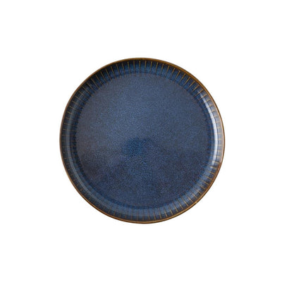 Niederländischer rosafarbener Saphirteller ø18,5 cm blau