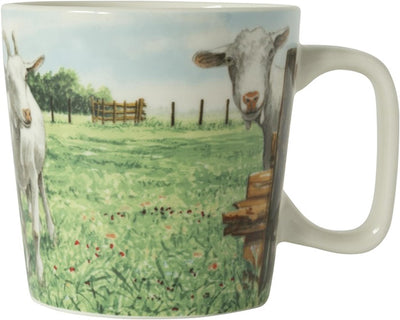Wiebe van der Zee Wiebe's Farm Minibecher Ziege 230 ml, Schachtel mit 6 Stück, Porzellan