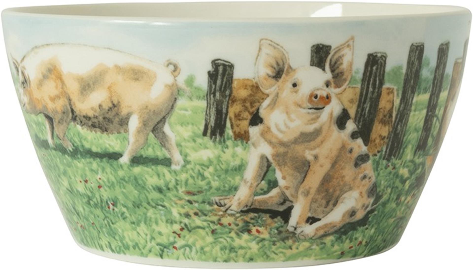 Wiebe van der zee wiebe's farm Schüssel Schwein ø13cm 6 Stk