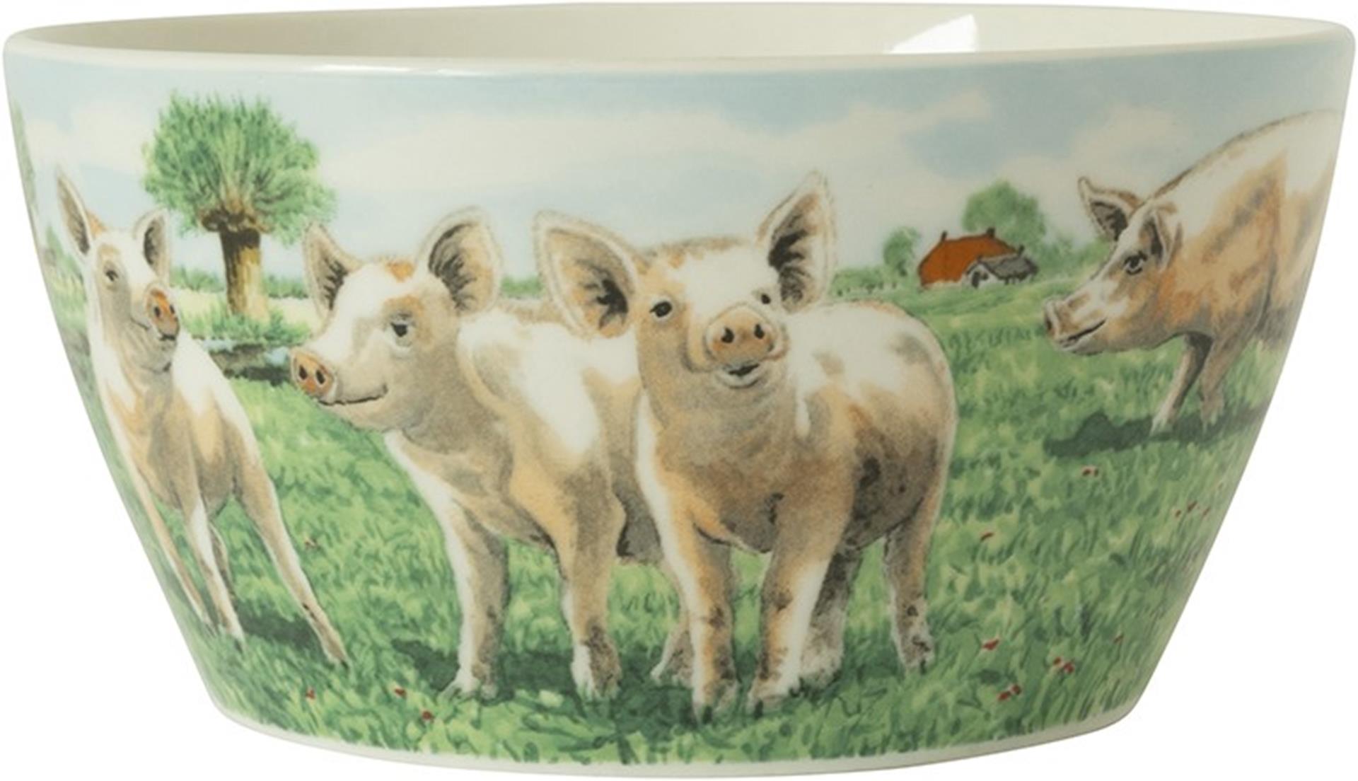 Wiebe van der zee wiebe's farm Schüssel Schwein ø13cm 6 Stk