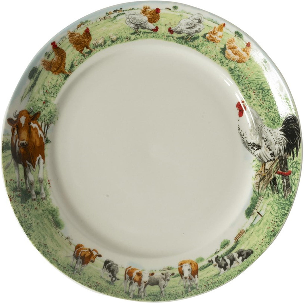 Wiebe van der Zee Wiebe's Farm Teller Kuh Huhn ø21cm 6 Stk