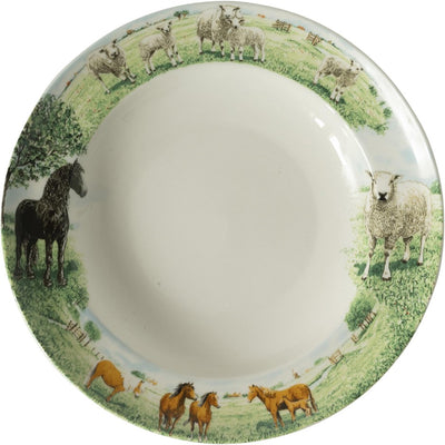 Wiebe van der Zee Wiebe's Farm tiefer Teller Pferd Schaf 6-tlg