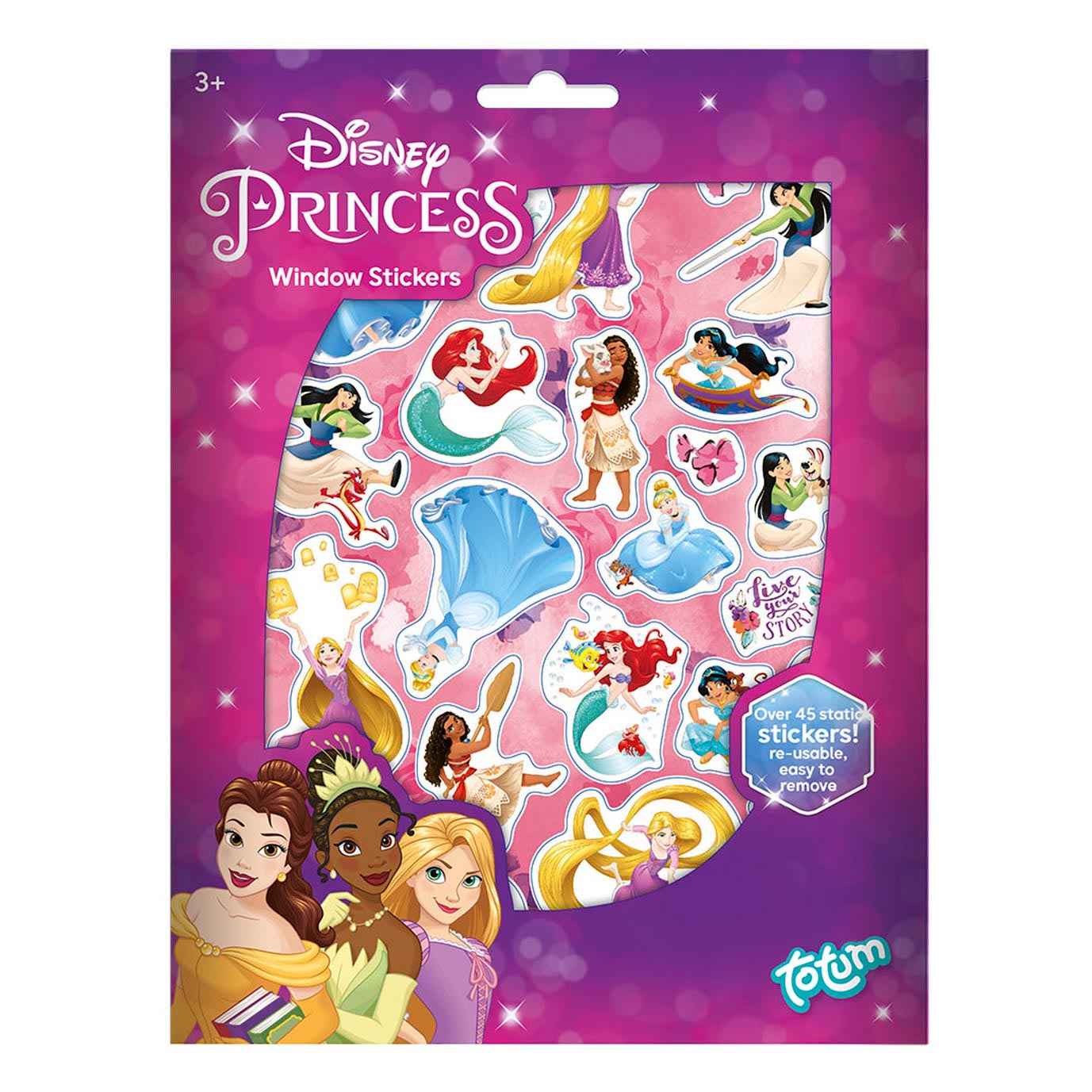 Totum Disney Prinzessin - Fensteraufkleber