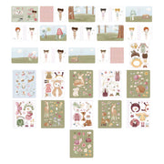 Little Dutch Dress Up Sticker Buch Rosa Fairy Garden - afbeelding 2