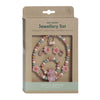 Kleine niederländische hölzerne Schmuck Blumen, 4dlg.