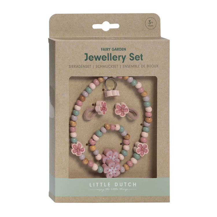 Kleine niederländische hölzerne Schmuck Blumen, 4dlg.