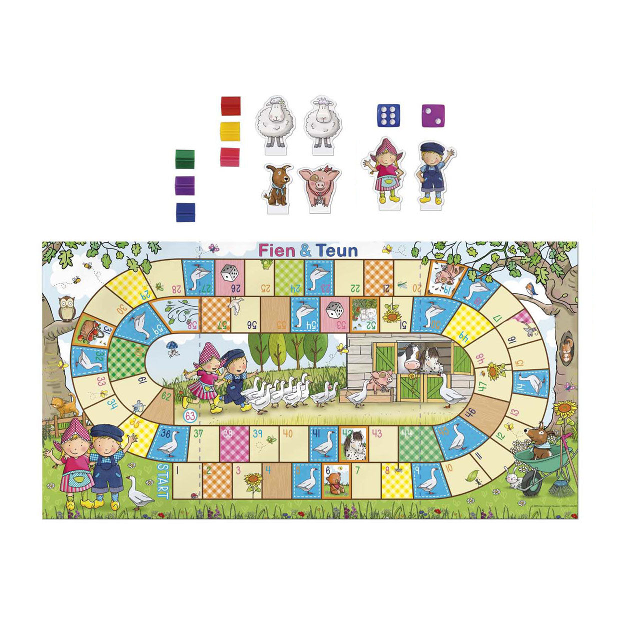 Spielbrett Fien und Teun