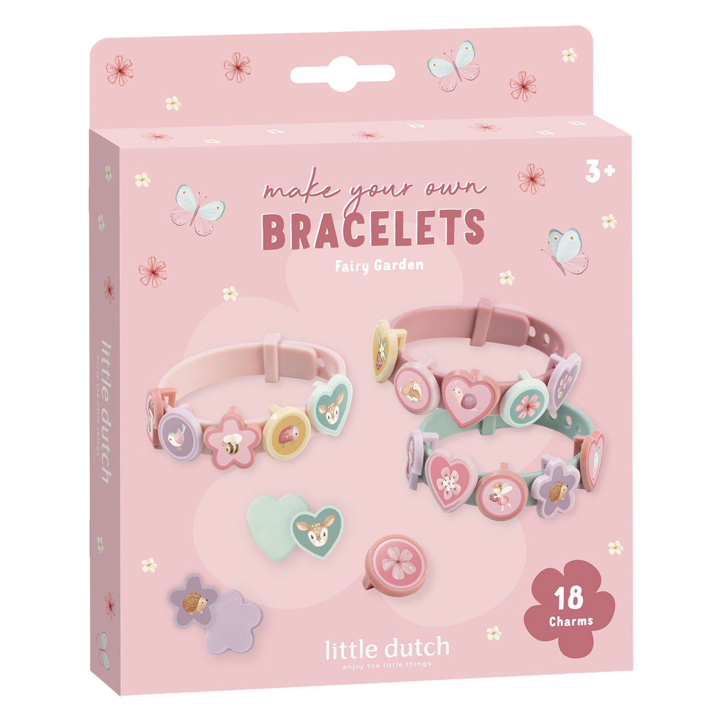 Little Dutch Schiebearmbänder Charms Feengarten | 3 Stück