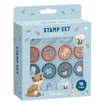 Bambolino Toys Little Dutch Stamps Waldfreunde – 16 Stück.