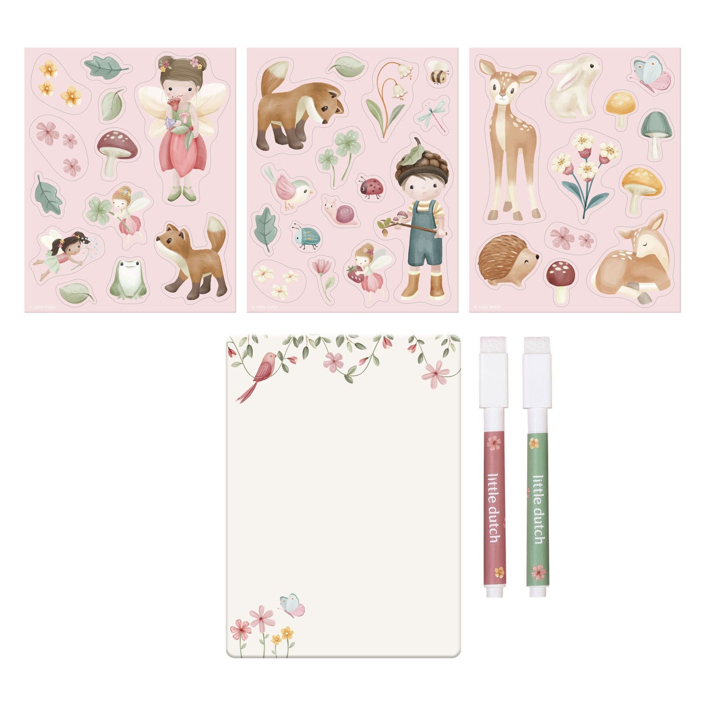 Little Dutch Rosa Friends Schilder- und Magnetset