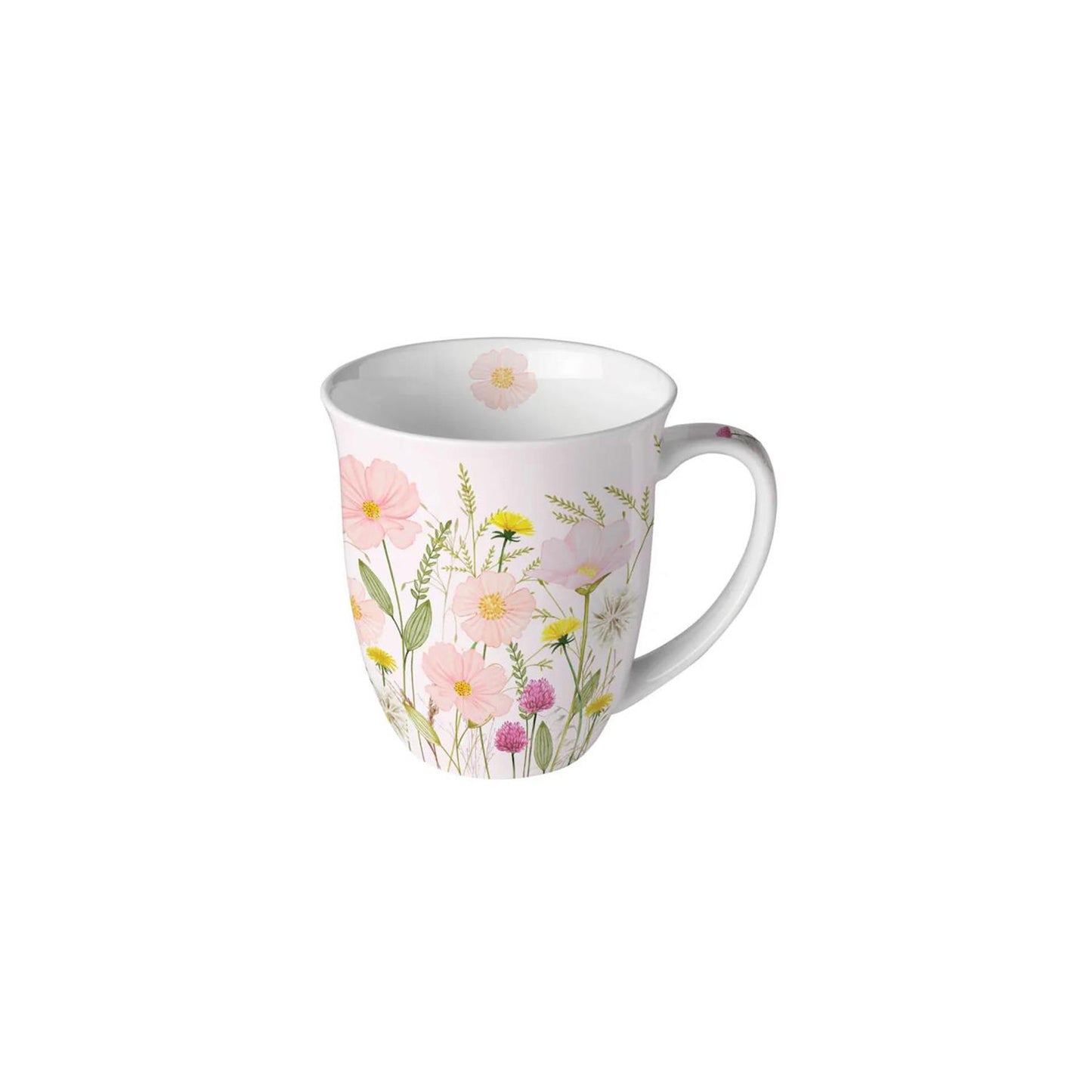 Ambiente Becher 0,4l Pastellblumen rosa
