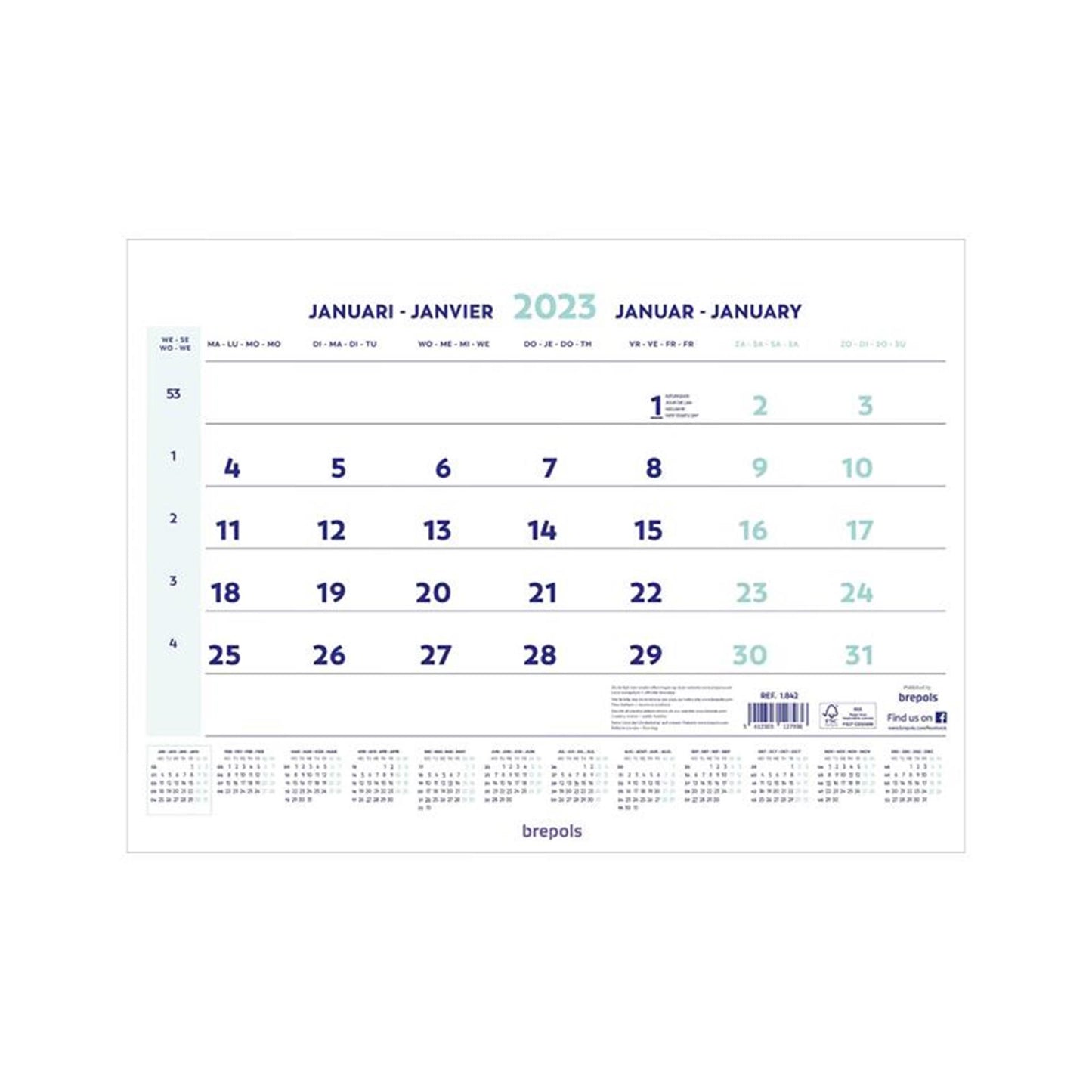 Brepols Monatskalender 2026